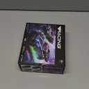 Mini RC Drift Car 1:64 Scale, Remote Control Car with LED Lights & 2-Speed Modes, 2.4GHz Stunt Drifting RC Toys with 4 Obstacles & Track Mat, Hobby Gift for Kids & Adults, Black