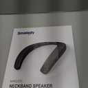 Smalody Bluetooth Speaker, Portable Wireless Neckband Home TV Speakers, Theater Stereo Surround Sound with Microphone, Wireless Loudspeaker for Outdoor Sports with Receiver