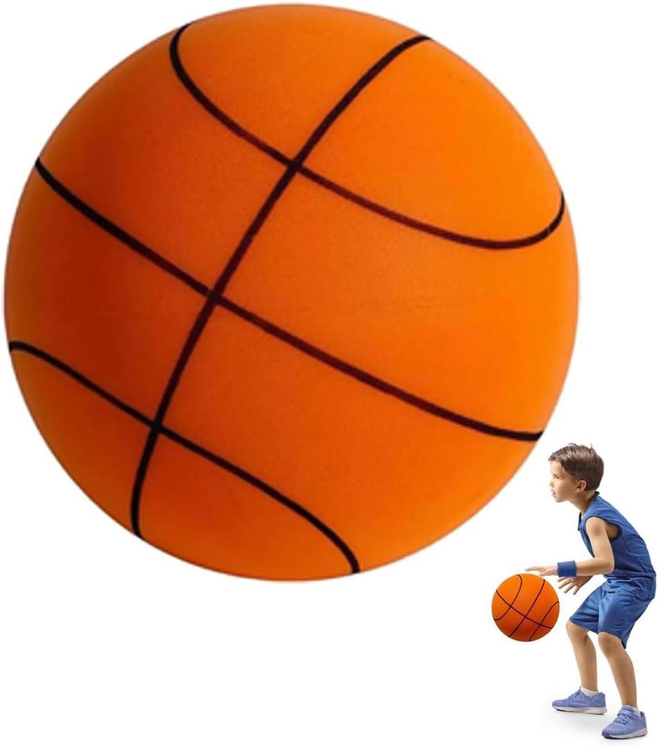 Silent Basketball, 2025 Upgrade Silent Basketball Dribbling Indoor,Dribble Dream Silent Basketball, Foam Basketball Indoor Training Quiet Ball8.3in