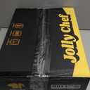 JOLLY CHEF 48 Pack Plastic Champagne Flutes, 9 oz Gold Stemless Champagne Flutes, Plastic Champagne Glasses, Shatterproof Recyclable Mimosa Glasses for Party, Wedding, Christmas, Birthday