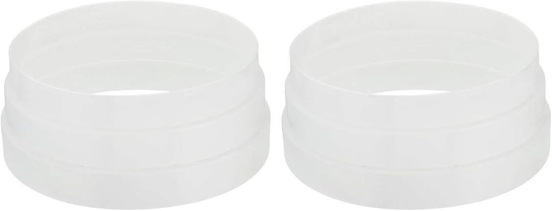 PATIKIL 8" to 7.5" to 7" Duct Reducer, 2 Pack Duct Connector Ducting Inline Adapter Increaser ABS Plastic Vent for HVAC Heating Cooling Air Ventilation