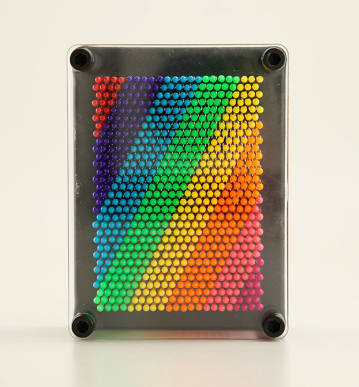 3D Pin Art Rainbow Pin Art Sensory Fidget Board Game Toy Pin Impression Toy Sculpture Toys Hand Pin Toy Gift for Kids, Girls, Boys, Adults