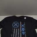 XRP Crypto Merchandise Flag T-Shirt (Small, Black)