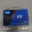 KMC X9SL Ti-N 9-Speed 9-Fach Kette, 114 Glieder, Roller Chain (Grey)