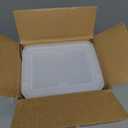Citylife 1.3 QT 10 Pack Small Storage Bins Plastic Storage Container Stackable Box with Lids for Organizing, Clear White