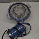 La Reveuse Food Processor,Electric Food Chopper with 7-Cup (1.7L) Glass Bowl, 4 Bi-Level Blades for Chopping,Grinding,Mincing,Whisking,Meal Prep,300W,Blue