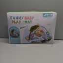 Baby Gym Play Mat, 8-in-1 Tummy Time Mat & Ball Pit with 6 Toys, Washable Baby Activity Play Mat for Visual, Hearing, Sensory, Motor Development, Baby Toys Gift for Toddler Infant 0-3-6-9-12 Month