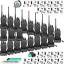 BAOFENG Radio BF-888S Walkie Talkies Long Range Rechargeable Two Way Radios with Flashlight, Type-C Charging Li-ion Battery, Frequency Copy, VOX Handsfree, for Cruise Hiking Camping Family, 20 Pack