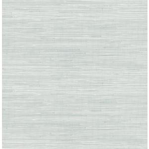 NuWallpaper x Social Social Whisper Blue Classic Faux Grasscloth Peel & Stick Wallpaper