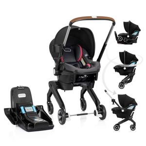 Evenflo Shyft DualRide Preemie and Infant Car Seat Stroller Combo 3-30lbs with Carryall Storage (Sylva Pink) Manufactured in 12/2024