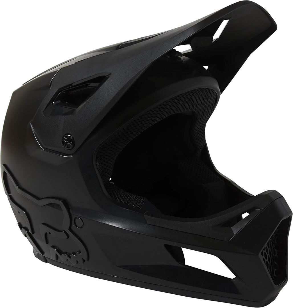 Fox Racing Youth Rampage Mountain Bike Helmet, Black/Black, Small