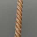 Brown Tall Taper Candles Spiral Candle Sticks,Unscented Pastel Candle for Holiday,Wedding and Home Decoration,10inch,12 Pack(E-Gradient Brown)