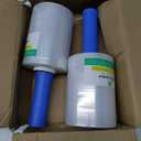 BOMEI PACK Clear Industrial Stretch Wrap Film 5" x 1000ft 2 Pack with Handle, 5" x 1000ft for Moving Supplies, Plastic Wrap for Packing, Heavy Duty Stretch Film