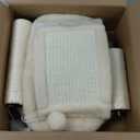 Cat Scratching Post Tower for Indoor Cats, Small Cat Tree Tower with Bed and Hanging Ball Toys, Short Modern Carpet Kitten Scratcher Stand with Large Round Perch and Scratch Ramp (Beige)