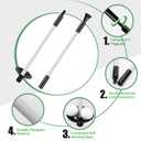 Golf Flagstick, Practice Putting Green Flag Stick for Yard, Pole Pin Flagpole Portable Mini Golf Flag Sticks 2 Section Design for Backyard 3Pcs & 1Pc