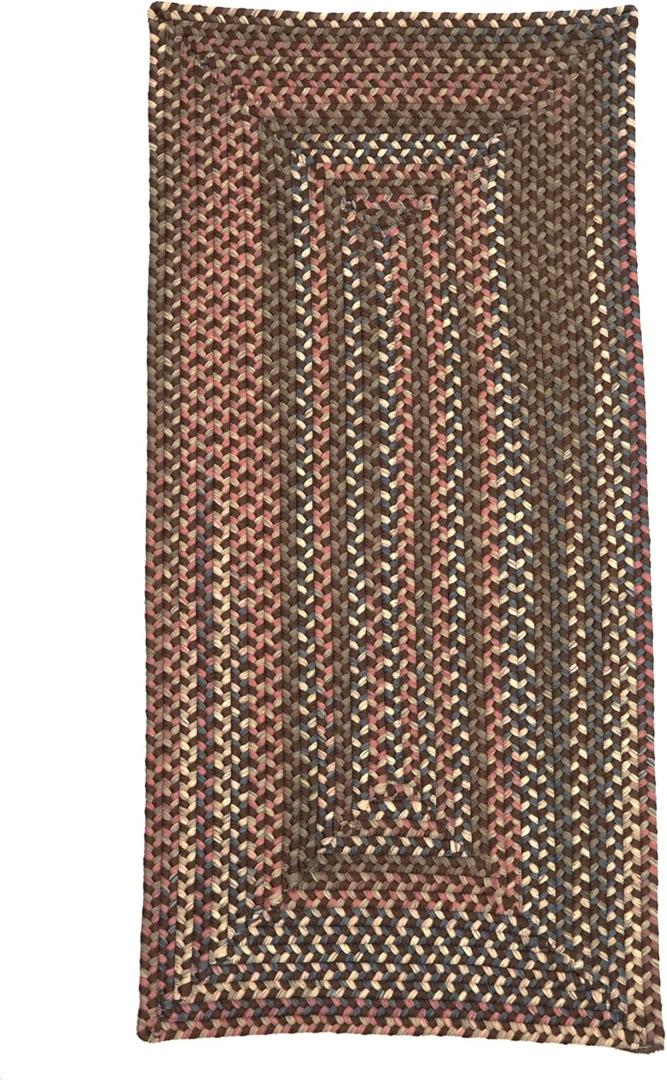Colonial Mills Durban Braided Multi Runner - Earth Brown 30" x8'