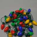 Windy City Novelties 4 Pack LED Light Up Christmas Bulb Necklace with 6 Dynamic Light Modes  Flashing Holiday Accessory for Parties, Parades & Festive Events