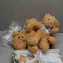 Lenwen 6 Sets Blue Bear Decorations for Baby Shower, Baby Letter Boxes Baby Shower Table Centerpieces Bear Stuffed Animals Balloon with Stand Bear Plush Toy Baby Boxes for Birthday Party Wedding