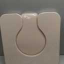 PU Commode Seat Cushion with Sponge Padded,C Shape Waterproof Soft Pad,Suitable for Bedside Commode Chairs,Raised Toilet Seats(Beige)