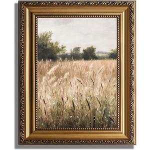 ASTRDECOR Vintage Wildflower Wall Art, Gold Framed Wall Art Farmhouse Wall Decor Wildflower Field Landscape Oil Painting, Neutral Spring Country Scenery Pictures Wall Decor, Vintage Artwork - 9"x12" ASTRDECOR Vintage Wildflower Wall Art, Gold Framed Wall Art Farmhouse Wall Decor Wildflower Field Landscape Oil Painting, Neutral Spring Country Scenery Pictures Wall Decor, Vintage Artwork - 9"x12"
