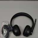 AOC Wireless Headset with Mic for Work, Bluetooth 5.4 Headphones with Noise Canceling Microphone, USB C, 30H, Clear Calls & Mic Mute for PC, Laptop, Cell Phones, Zoom - Black