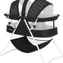 Dream On Me Karley Portable Infant Bassinet, Double Mesh Canopy, Blackwhite
Quick Foldable Travel Bassinet with Storage Basket, Mattress Pad Included, Lightweight, For Indoor Outdoor Use, BSA Verified