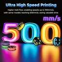 FLASHFORGE Rapid PLA Filament 1.75mm Luminous Green, 500mm/s High Speed Printing, Glow in The Dark 3D Printer Filament 1kg Spool, Dimensional Accuracy +/- 0.02mm, Brilliant, Long-Lasting Glow