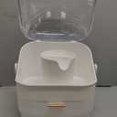 Haturi Makeup Organizer, Skincare Organizers w/Brush Holder, Cosmetics Organizer with Drawers, Waterproof & Dustproof Makeup Organizer for Vanity, Preppy Skin Care for Bathroom, Dresser, Countertop