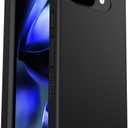 OtterBox Google Pixel 9a React Series Case - Black, Ultra-Thin, Pocket-Friendly, Raised Edges Protect Camera & Screen, Wireless Charging Compatible
