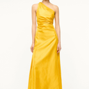 Staud, Este Silk Dress, Sunset Gold, Size 8