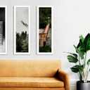 LaVie Home 8x24 Picture Frame White, Panoramic Picture Frame for Wall Decoration, Classic Black Minimalist Style Suitable for Decorating Houses, Offices, Hotels1 Pack