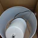 Signature Design by Ashley Shavon Contemporary 27" Textured Neutral Glaze Table Lamp, Beige & White