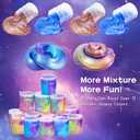 48 Pack Barrel of Slime - Galaxy Sludgy Gooey Fidget Kit for Sensory Party Favor Gifts Slime Stress Relief Toy Scented Sludge Toy for Kids