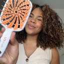 FHI Heat UNbrush Plus  Curly Hair Brush for Gentle & Effective Detangling on Wet or Dry Fragile Hair Types  Detangler Brush w/ 84 UltraFlex Bristles, Ultra-light, Vented, Anti Static Hairbrush