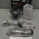 Mueller Multistick 5-in-1 Immersion Blender Handheld, 12 Speed Hand Mixer - Turbo Boost, Heaviest Duty Copper Motor, Titanium Blades Hand Blender, Milk Frother Wand, Whisk, Beaker, Chopper, Grey (Gray)