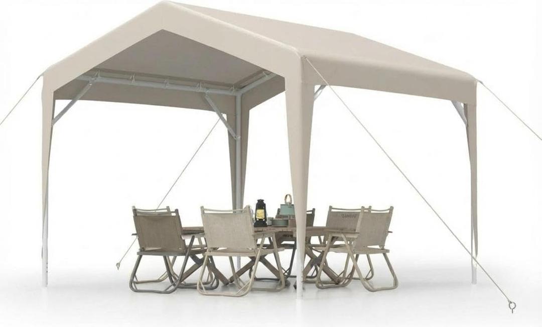 7 X 7 FT Pop Up Canopy,Portable Outdoor Canopy Tent with Rust-Resistant Frame & Waterproof UV Protection Canopy,Quick Setup, for Camping, Backyard Parties & Markets