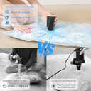 Portable Pump for Vacuum Storage Bags Electric Travel Vacuum Pump for Various Vacuum Seal Bags Cordless Rechargeable Air Pump for Compression Clothes, Blanket, Luggage (Storage Bag Not Included)