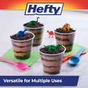 Hefty Party Perfect Clear Plastic Cups, Small Clear Cups for Parties, Wedding Receptions, Birthday Parties, Office Gatherings, and More, Recyclable, 9 Ounce, 40 Count