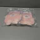 2 x 3 Pack Hand Towels for Bathroom & Kitchen - 9x7in Hanging Absorbent Coral Fleece Towel Set with Cute Lamb Design, Soft Bathroom Hand Towels for Kids Decor, Gym, Spa - White, Pink, Purple