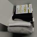 Pembrook 3 Pairs Plus Size Compression Socks Wide Calf - Bamboo Viscose Compression Socks for Women Wide Calf (Black/White/Gray - 3 Pairs)