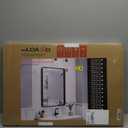 LOAAO 20X30 Inch Black Metal Framed Bathroom Mirror for Wall, Matte Black Bathroom Vanity Mirror Farmhouse, Large Rounded Rectangle Mirror, Anti-Rust, Hangs Horizontally or Vertically