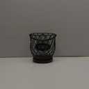 Banawey Chicken Egg Basket for Gathering Fresh Eggs with Metal Handle, Wire Egg Collecting Basket with Wooden Base, Round Egg Holder Countertop, Vintage Rustic Farmhouse Kitchen Decor Fruit Storage