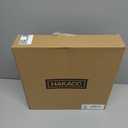 HAKACC Black Christmas Decorations Ball Wreath, 13 Inch Black and Silver Ornament Wreath for Front Door Window Wall Outdoor Party Decor, Gothic Holiday Decor