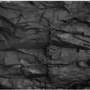 AWERT 48x24 inches Stone Aquarium Background Black Rock Fish Tank Background Rocky Terrarium Background Polyester Background