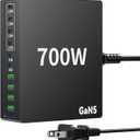 700W USB C Charger Block 10-Multiport USB C Charging Station Desktop Wall Laptop Charger GaN PD Compatible with iPhone, iPad,Samsung, MacBook, Dell and More
