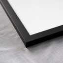 18x18 Frame with Mat - Black 20x20 Frame Wood Made to Display Print or Poster Measuring 18 x 18 Inches with White Photo Mat, 20x20 Matted To 18x18