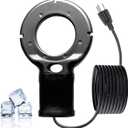 Upgraded 1000-Watt Chicken Water Heater - Submergible Cast Aluminum Utility De-Icer with Black Teflon Coating for Livestock Tanks, Winter Bird Bath, and Mineral Buildup Resistance