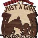 Horse Christmas Ornaments 2025 - Horse Ornaments for Christmas Tree, Horse Gifts for Girls, Women - Wooden Horse Decor, Gifts for Equestrians