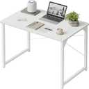 Cubiker Computer Desk, 32 inch Small Home Office Desk for Small Spaces, Modern Simple Style for Home, Office, Pure White