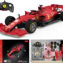 Voltz Toys Licensed Ferrari F1 SF1000 RC Car Building Kit, 1/16 Scale Supercar Assembly Set with Remote Controller, Licensed Model, 65 Pieces, STEM Kits for Kids and Adults, Ages 8+ (Ferrari SF1000)